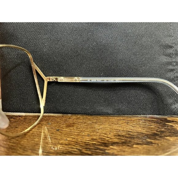 ElectricBlue Gold Vintage Sunglasses Frames Only No Lenses Retro Costume Fashion - Picture 5 of 5